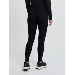 Calça de equitação LeMieux com joelheiras de silicone Brilliance feminina Preto Calça de equitação LeMieux com joelheiras de silicone Brilliance feminina Preto