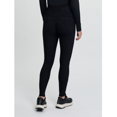 Calça de equitação LeMieux com joelheiras de silicone Brilliance feminina Preto Calça de equitação LeMieux com joelheiras de silicone Brilliance feminina Preto