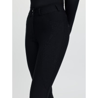 Calça de equitação LeMieux com joelheiras de silicone Brilliance feminina Preto