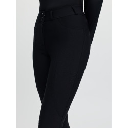 Calça de equitação LeMieux com joelheiras de silicone Brilliance feminina Preto Calça de equitação LeMieux com joelheiras de silicone Brilliance feminina Preto