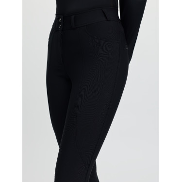 Calça de equitação LeMieux com joelheiras de silicone Brilliance feminina Preto Calça de equitação LeMieux com joelheiras de silicone Brilliance feminina Preto