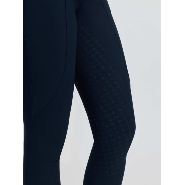 Calças de equitação LeMieux com fundo em silicone Brilliance para mulher Marinho Azul-marinho