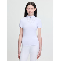 Polo de competição de manga curta Young Rider LeMieux Brilliance Livvy Branco