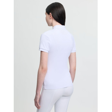 Polo de competição de manga curta Young Rider LeMieux Brilliance Livvy Branco