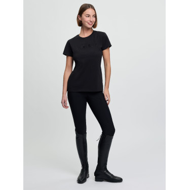 T-shirt LeMieux Brilliance de mangas curtas para mulher Preto