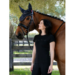 T-shirt LeMieux Brilliance de mangas curtas para mulher Preto