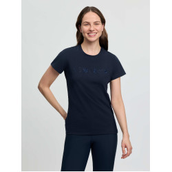 T-shirt LeMieux Brilliance de mangas curtas para mulher Marinho Azul-marinho