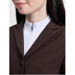 Casaco de concurso Junior Pro LeMieux Brilliance Espresso Castanho