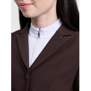 Casaco de concurso Junior Pro LeMieux Brilliance Espresso Castanho