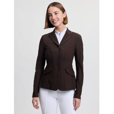 Casaco de concurso LeMieux Brilliance Diana para mulher Espresso Castanho Casaco de concurso LeMieux Brilliance Diana para mulher Espresso Castanho