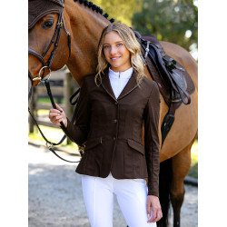Casaco de concurso LeMieux Brilliance Diana para mulher Espresso Castanho Casaco de concurso LeMieux Brilliance Diana para mulher Espresso Castanho