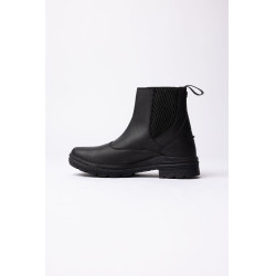 Botins jodhpur Horze Sporty em couro vegano com elementos efeito cristal Preto