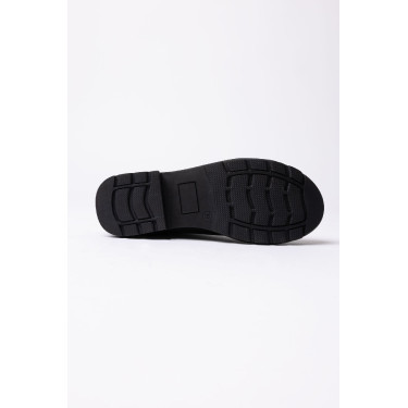 Botins jodhpur Horze Sporty em couro vegano com elementos efeito cristal Preto