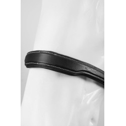 Bridão de salto Horze Deauville com mosquetões Preto