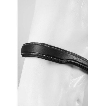 Bridão de salto Horze Deauville com mosquetões Preto