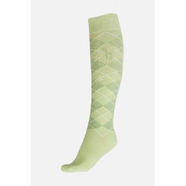 Meias Horze Holly argyle Jade branco