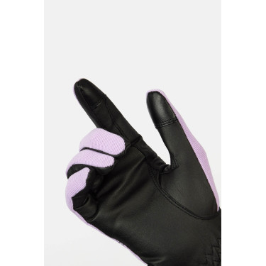 Luvas de equitação Horze Romy Geada de lavanda Rosa