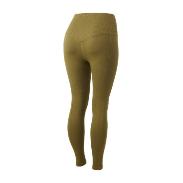 Legging de equitação térmico sem costuras Horze Melissa feminino Verde pinho