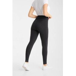 Legging de equitação Horze Vilma feminino com assento integral refrescante Preto