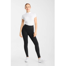Legging de equitação Horze Vilma feminino com assento integral refrescante Preto