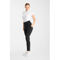 Legging de equitação Horze Vilma feminino com assento integral refrescante Preto