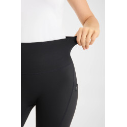 Legging de equitação Horze Vilma feminino com assento integral refrescante Preto