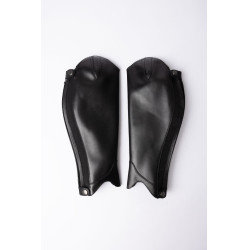 Mini-chaps B Vertigo elegantes em couro Preto