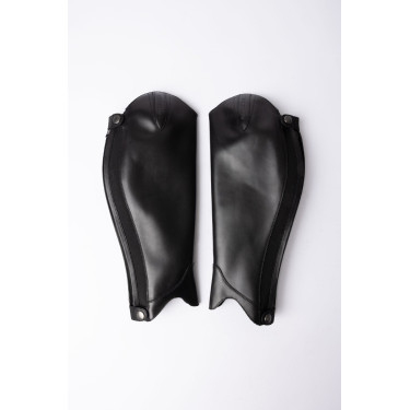 Mini-chaps B Vertigo elegantes em couro Preto