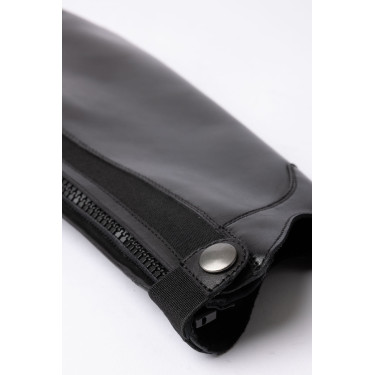 Mini-chaps B Vertigo elegantes em couro Preto