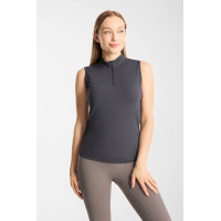 Camiseta de treino Emmie sem mangas Horze feminina com efeito cooling Odisseia marinha Azul-marinho