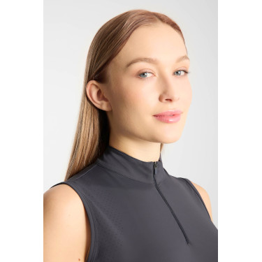 Camiseta de treino Emmie sem mangas Horze feminina com efeito cooling Odisseia marinha Azul-marinho