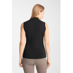 Camiseta de treino Emmie sem mangas Horze feminina com efeito cooling Preto