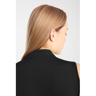 Camiseta de treino Emmie sem mangas Horze feminina com efeito cooling Preto