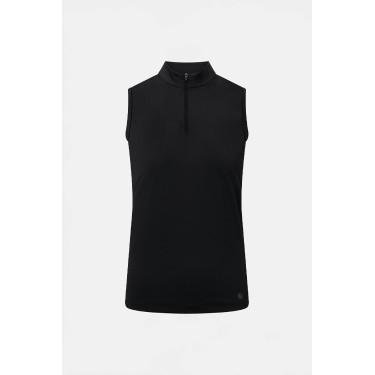Camiseta de treino Emmie sem mangas Horze feminina com efeito cooling Preto