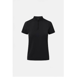 T-shirt de treino Horze Emmie feminino cooling de manga curta Preto