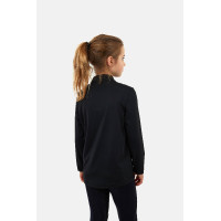 T-shirt de treino Horze Young Rider refrescante Emmie de manga comprida Preto