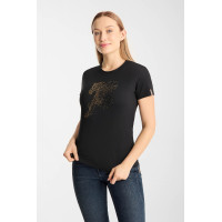 T-shirt Horze western Kathrin feminina Preto