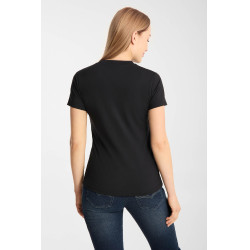 T-shirt Horze western Kathrin feminina Preto