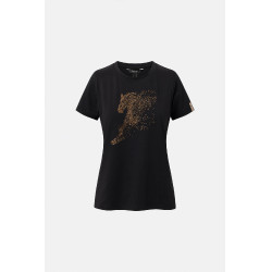 T-shirt Horze western Kathrin feminina Preto