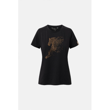 T-shirt Horze western Kathrin feminina Preto