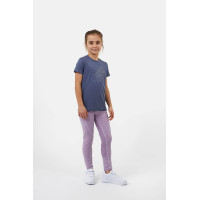 T-shirt Horze Wilda Young Rider de manga curta Cinzento