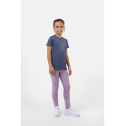 T-shirt Horze Wilda Young Rider de manga curta Cinzento