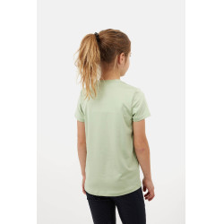 T-shirt Horze Wilda Young Rider de manga curta Verde celadon