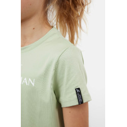 T-shirt Horze Wilda Young Rider de manga curta Verde celadon
