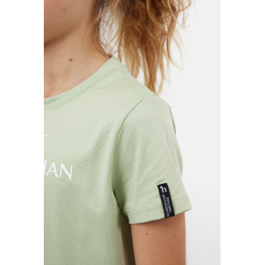 T-shirt Horze Wilda Young Rider de manga curta Verde celadon