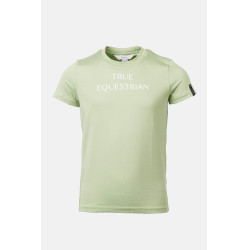T-shirt Horze Wilda Young Rider de manga curta Verde celadon