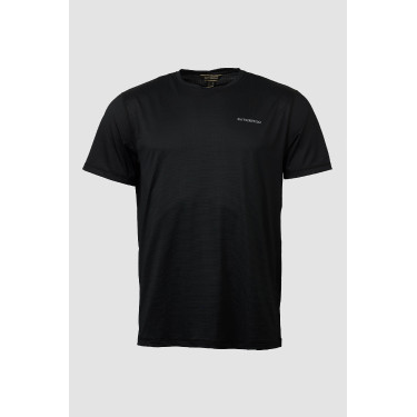 T-shirt técnico B Vertigo Mikael para homem Beleza negra Preto