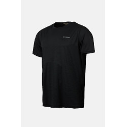 T-shirt técnico B Vertigo Mikael para homem Beleza negra Preto