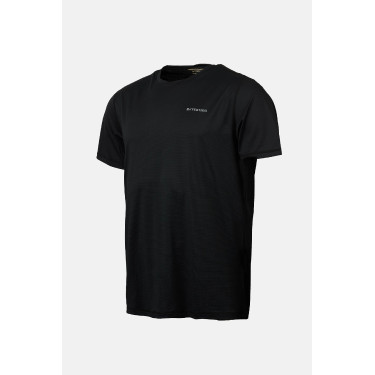 T-shirt técnico B Vertigo Mikael para homem Beleza negra Preto