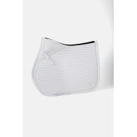 Manta de sela Horze unissex Symphony Branco / azul turquesa Manta de sela Horze unissex Symphony Branco / azul turquesa